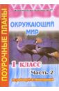 Окружающий мир. 1 класс. Поурочные планы по учебнику Н.Ф. Виноградовой. В 2-х частях. Часть 2