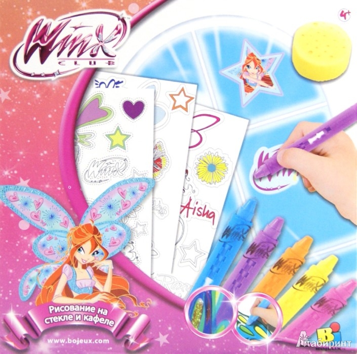 Игрушки Набор для рисования Рисование на стекле Winx (10026). из 1