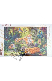  Step Puzzle-2000 "В джунглях. Тигры" (84020)