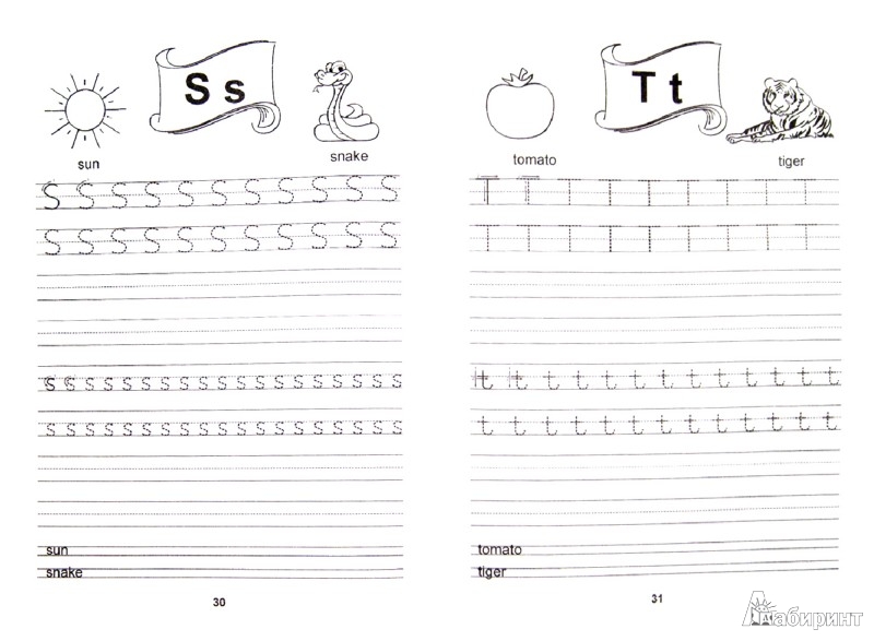 Английский Язык. Прописи. L-V - Наталья Малышева