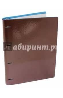  Тетрадь на кольцах "Copybook" со сменным блоком (200 листов, А4+, коричнево-бирюзовая) (37935)