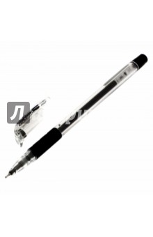 Ручка гелевая с игольчатым пишущим узлом (черная, 0, 5 мм) (K405-A)