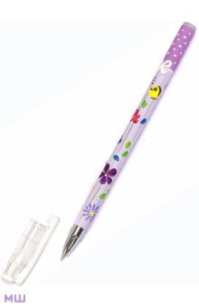 Ручка шариковая "Цветочки" (0. 5 мм, синяя) (20-0143)