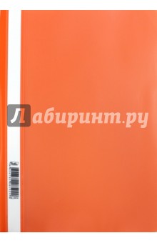 Папка-скоросшиватель, пластиковая, прозрачная, А 4, оранжевая (ASp_04316)