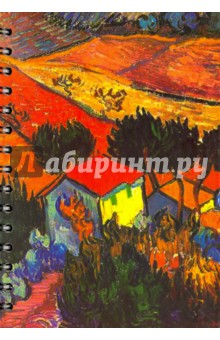 Скетчбук, 100 листов, А 5 "Ван Гог. Пейзаж с домом и пахарем" (01764)
