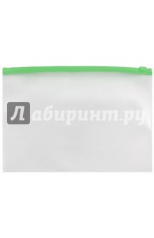 Папка-конверт пластиковая, на молнии (А 4, прозрачная) (AKm4_00030)