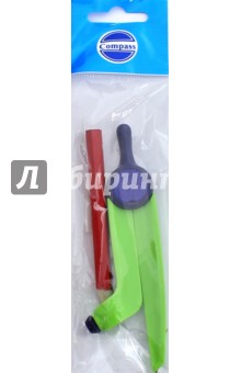 Циркуль пластмассовый с карандашом, зеленый (С 3121-01)