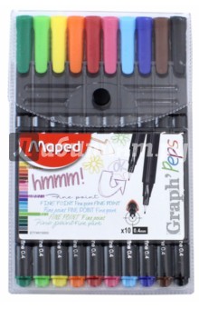 Капиллярные ручки "Graph Peps" (10 цветов) (749150)