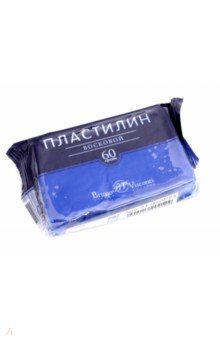 Пластилин восковой (60 гр, синий) (34-0020/23)
