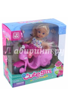 Кукла с мото, и аксессуарами в коробке (MX0111308)