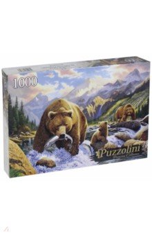 Puzzle-1000 "Медведи на рыбалке" (MGPZ1000-7730)
