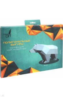 Фигура полигональная "Медведь" (35 х 20 см) (ИПФ 01)