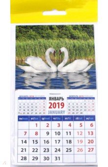 Календарь 2019 "Лебединая пара" (20918)