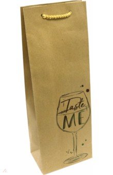 Пакет из крафт-бумаги "Taste me" 12, 7 х 36 х 8, 3 см (79122)