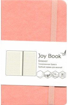Блокнот "Joy Book" (96 листов, А 6-, твердый переплет, нежный коралловый) (БДБЛ 6962924)