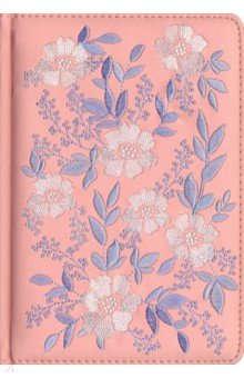 Ежедневник недатированный "Виннер" (320 страниц, А 5, розовый, с вышивкой) (47728)