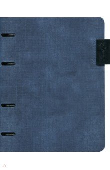 Папка-обложка для сменных блоков тетради (А 5, джинсово-синий) (47682)