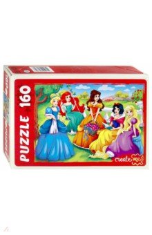 Puzzle-160 "Пять принцесс" (ПУ 160-0634)