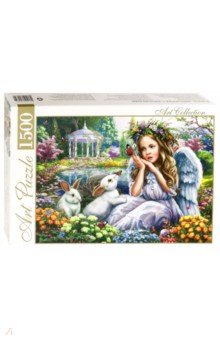 Artpuzzle-1500 "Ангелочек с кроликами" (ХАП 1500-4465)