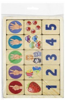 Игра развивающая деревянная "Считаем до пяти" (00735)