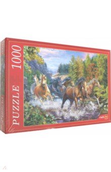 Puzzle-1000 "ТАБУН ЛОШАДЕЙ В ГОРАХ" (Х 1000-6788)