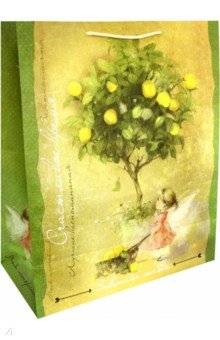 Пакет бумажный "Лимонное дерево" (40, 6 х 48, 9 х 19 см) (76525)