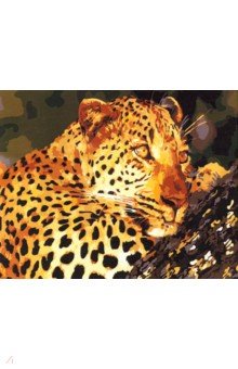Холст для рисования по номерам "Отдыхающий леопард" (30 х 40 см) (KTL518)