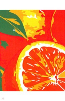 Холст для рисования по номерам "Сочные апельсины" (30 х 40 см) (KTL620)