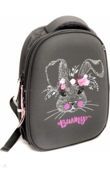 Рюкзак школьный каркасный "Заяц Sweet Bunny" (темно-серый) (12-001-042/06)