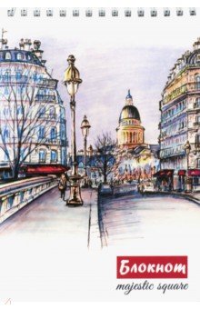 Блокнот "Зарисовка" (100 листов, А5, клетка, гребень) (С4171-23) Блокнот "Зарисовка" (100 листов, А5, клетка, гребень) (С4171-23)