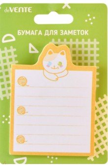 Блок для записей самоклеющийся Cat&Rabbit, 30 листов, в ассортименте Блок для записей самоклеющийся Cat&Rabbit, 30 листов, в ассортименте