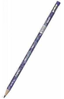 Чернографитный карандаш Lavender, трехгранный, с ластиком, HB, в ассортименте Чернографитный карандаш Lavender, трехгранный, с ластиком, HB, в ассортименте