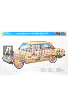 Устройство автомобилей ВАЗ-2107, ВАЗ-2108 (комплект из 20 плакатов)