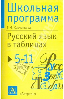 Русский язык в таблицах. 5-11-й классы. Справочные материалы - Галина Савченкова