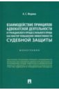 Федина Анжелика Сергеевна Взаимодействие принципов адвокатской деятельности и гражданского процессуального права