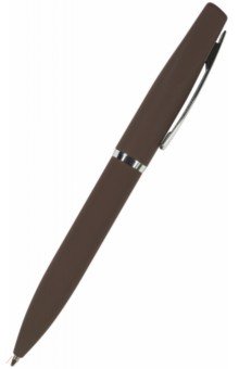 Ручка шариковая автоматическая Portofino, синяя, цвет корпуса коричневый Bruno Visconti - фото 1