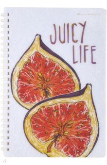 Тетрадь Juicy Life. Инжир, 60 листов, клетка Bruno Visconti