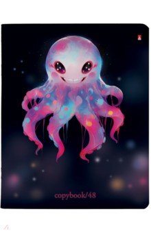 

Тетрадь Octopus Party, 48 листов, клетка, в ассортименте