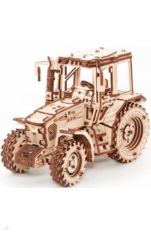 Сборная модель деревянная 3D Трактор Беларус 82 Eco Wood Art