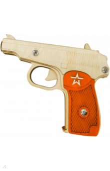 Пистолет-резинкострел деревянный ПМ с мишенями