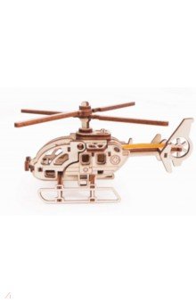 Конструктор 3D деревянный Вертолет Стриж Lemmo