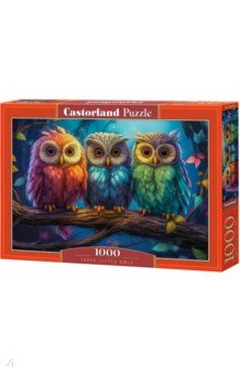 Puzzle-1000. Три совушки Castorland - фото 1