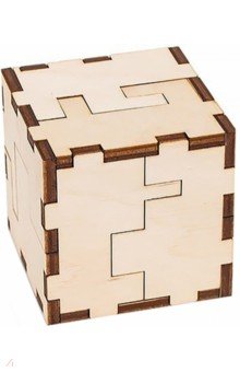 Деревянный конструктор, головоломка Cube 3D puzzle Eco Wood Art