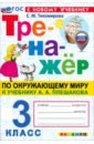 Окружающий мир. 3 класс. Тренажёр. К учебнику А. А. Плешакова. ФГОС