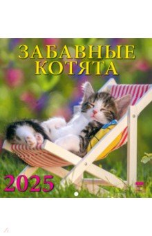 

Календарь настенный на 2025 год Забавные котята