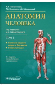 Обложка книги Анатомия человека. Учебник в 2-х томах. Том 1. Система органов опоры и движения. Спланхнология, Гайворонский Иван Васильевич, Гайворонский Алексей Иванович, Ничипорук Геннадий Иванович