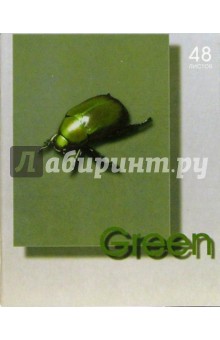 Тетрадь 48 листов (клетка) С15403 Green.