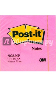 Бумага для заметок  450 листов 76х76 (розовая) 2028-NP.
