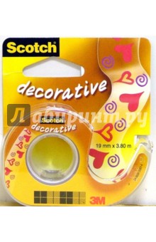 Scotch Decorative 214HD-HT (сердечки).