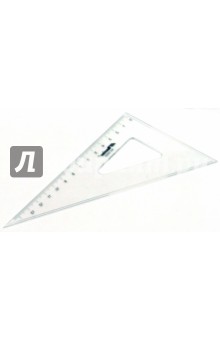 Треугольник 14 см, 30 и 60 градусов прозрачный (10025, 10023).